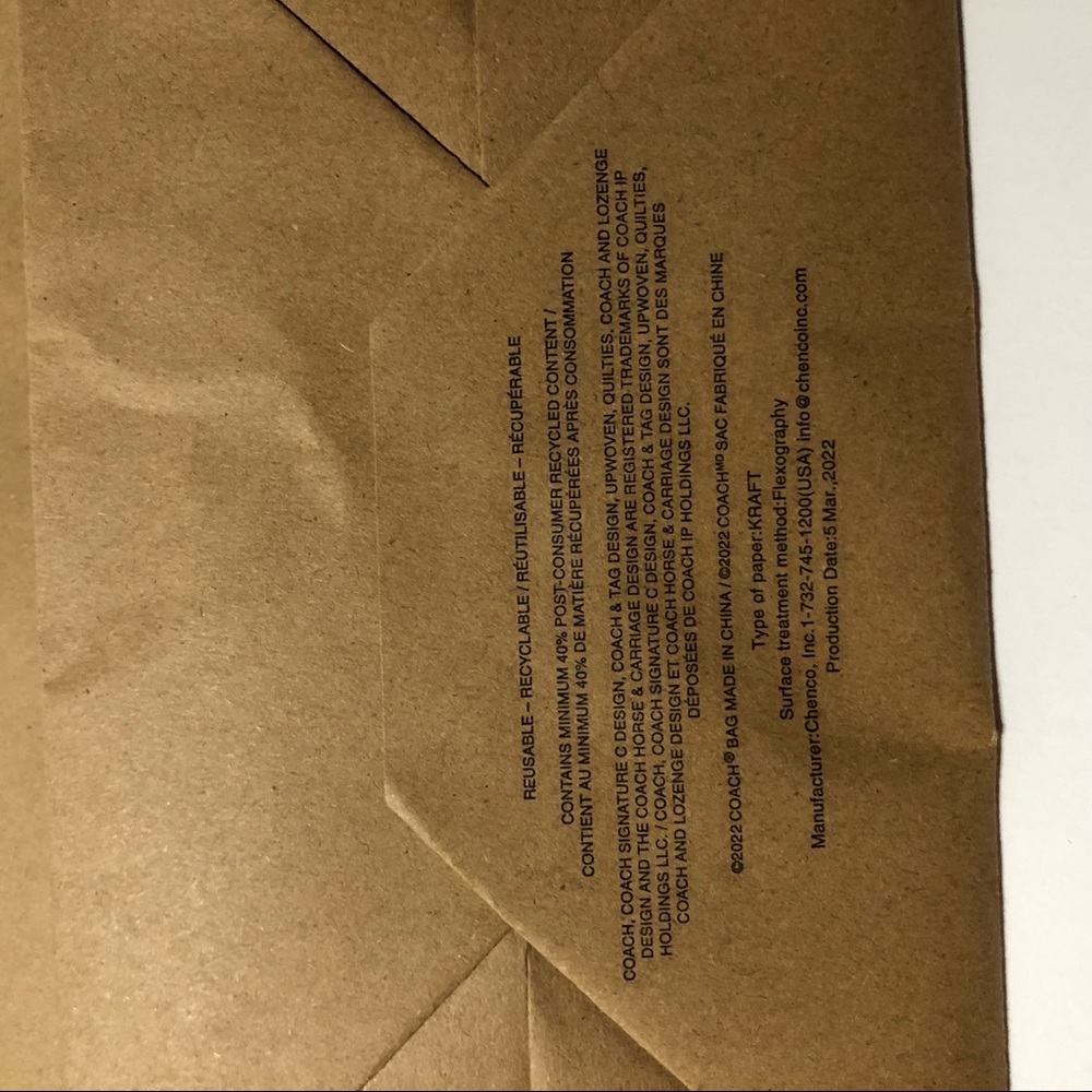 Coach Gift Bag View 5